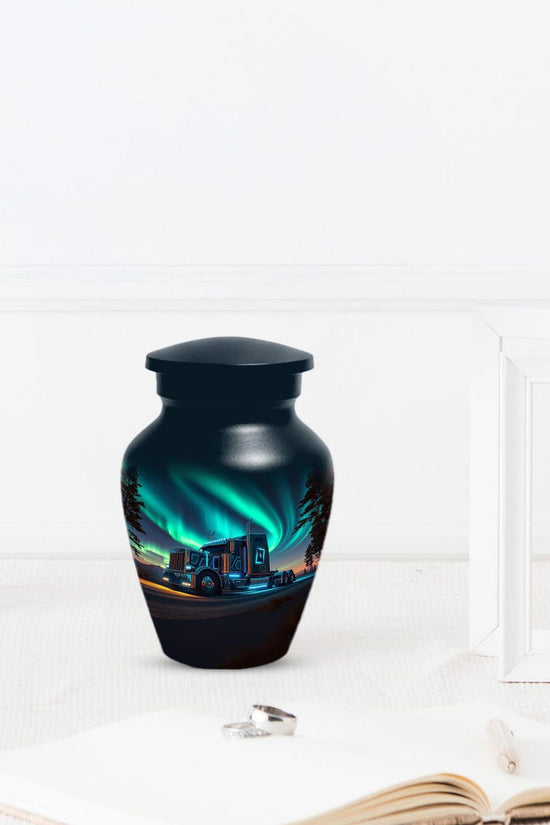Aurora Borealis Small Keepsake Urn For Adult Male