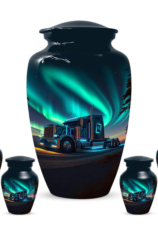 Aurora Borealis Small Keepsake Urn For Adult Male