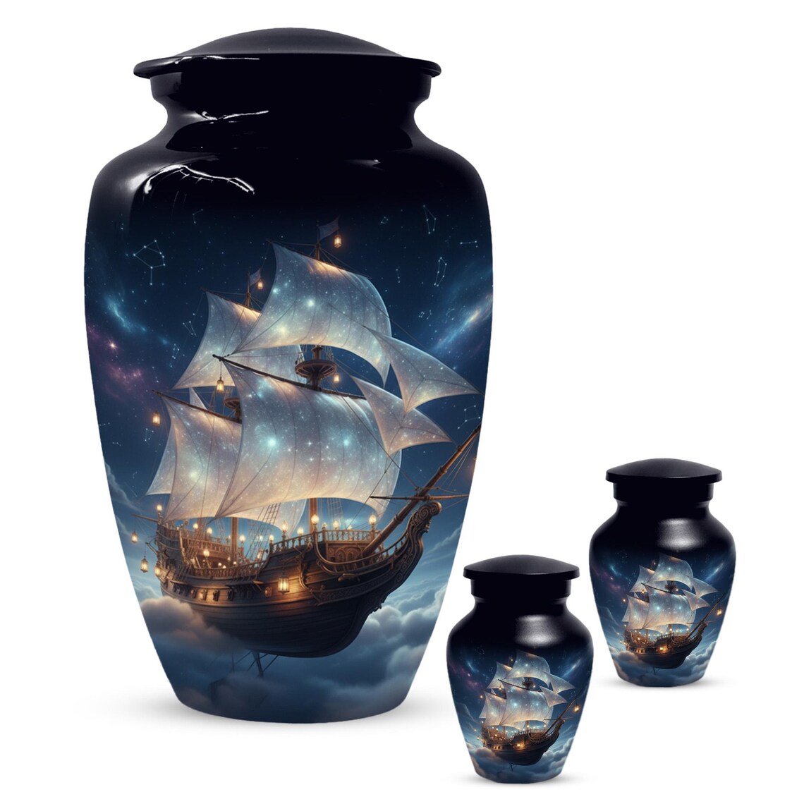 Fantasy Sailboat Urns For Ashes 