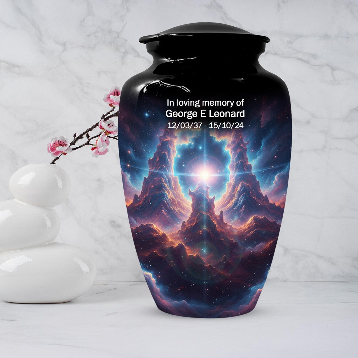Galaxy Cremation Urn For Human Ashes | Personalized Urns For Male and Female
