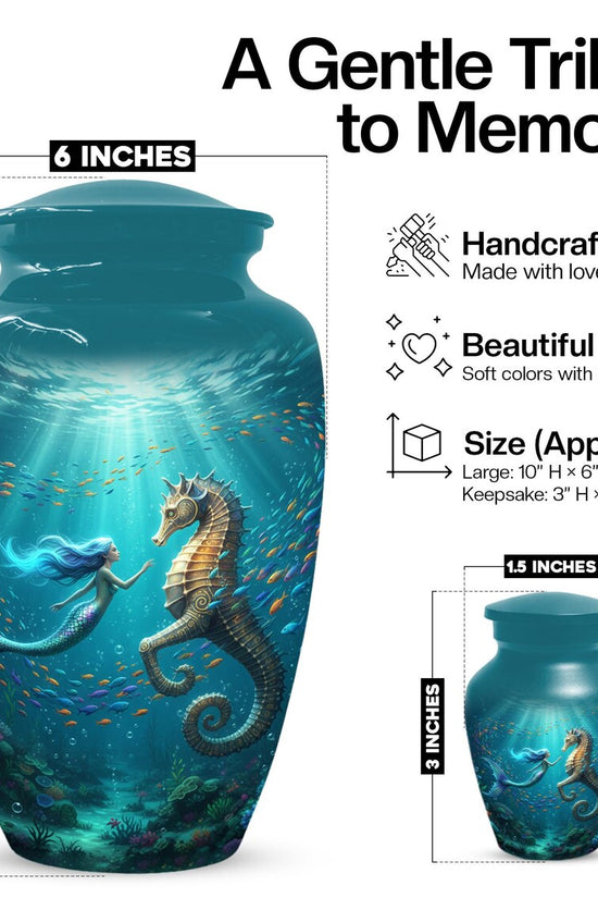 Mermaid Cremation Urn For Ashes Women