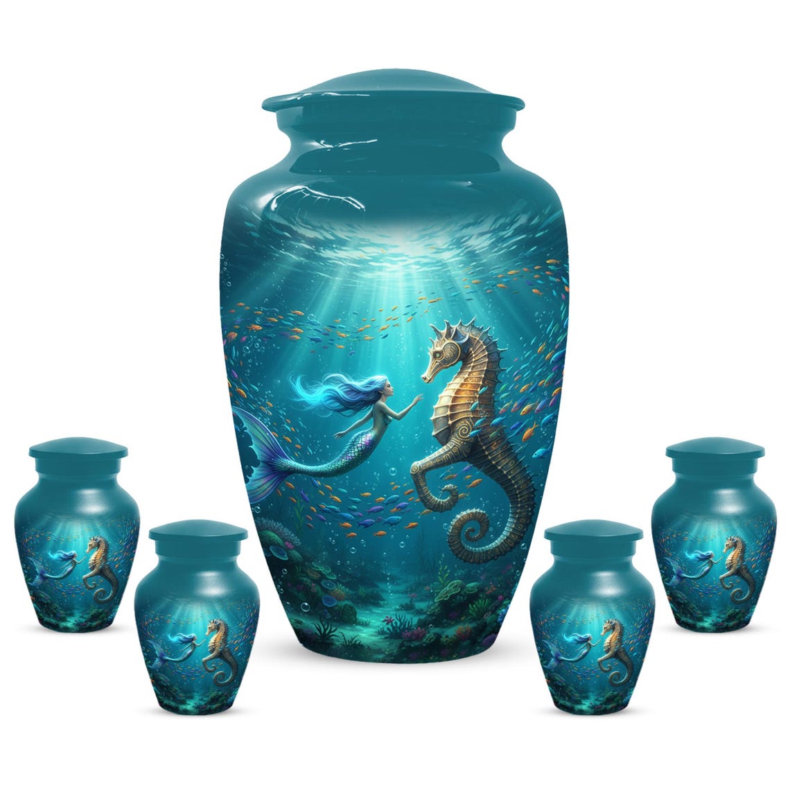 Mermaid Cremation Urn For Ashes Women