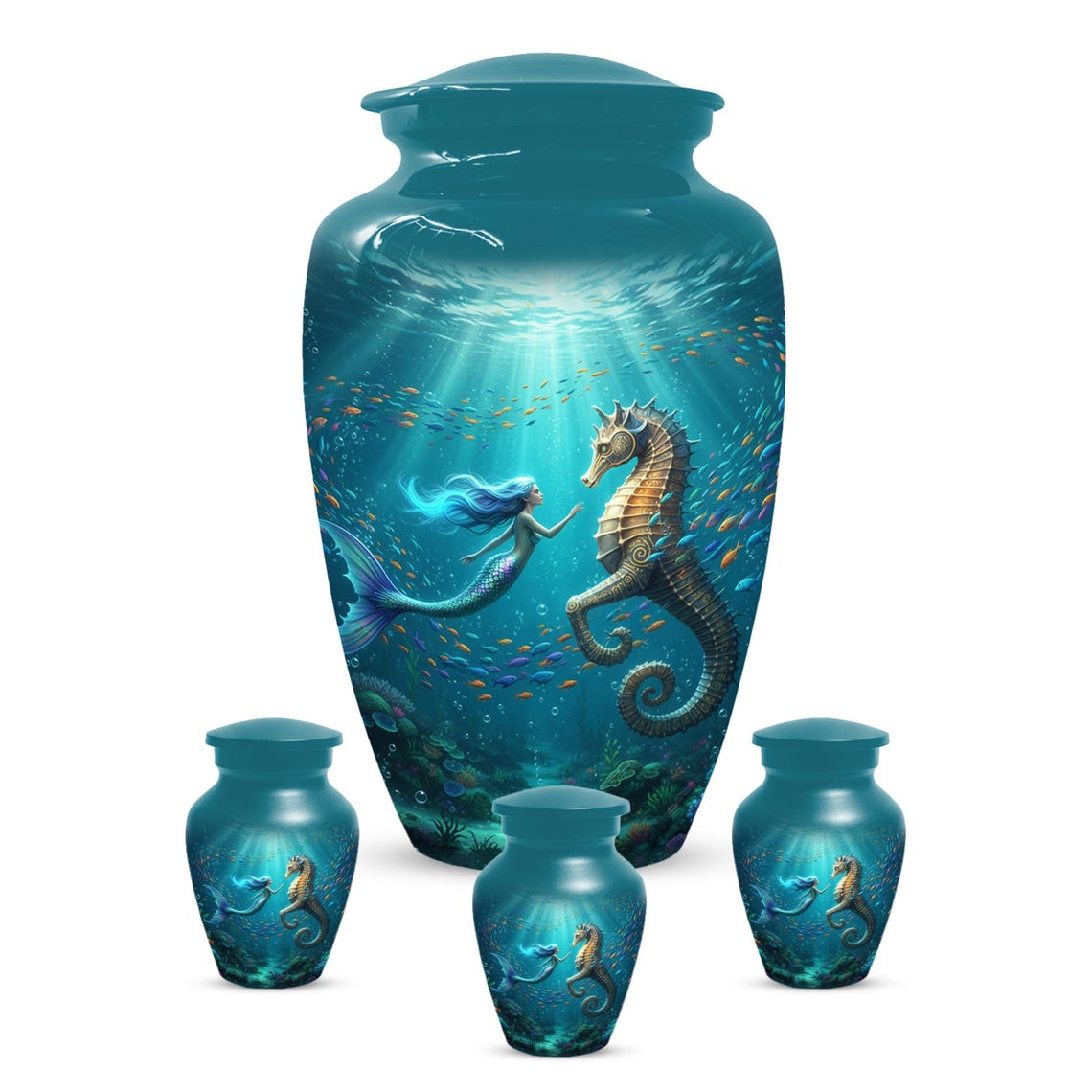 Mermaid Cremation Urn For Ashes Women
