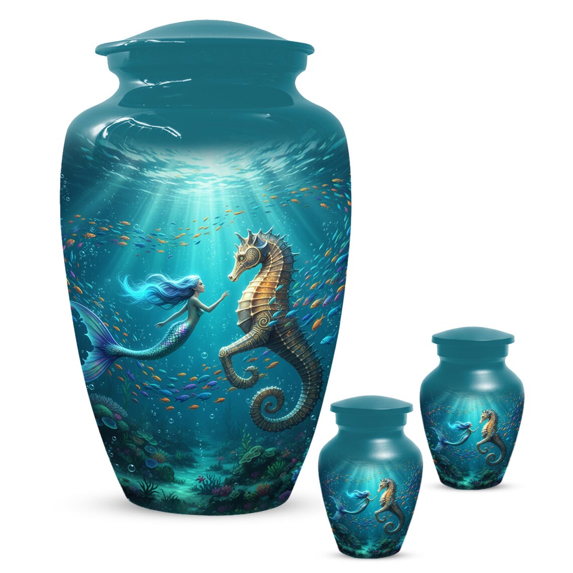 Mermaid Cremation Urn For Ashes Women