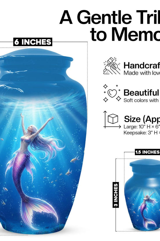 Sea Mermaid Cremation Urn For Ashes Women