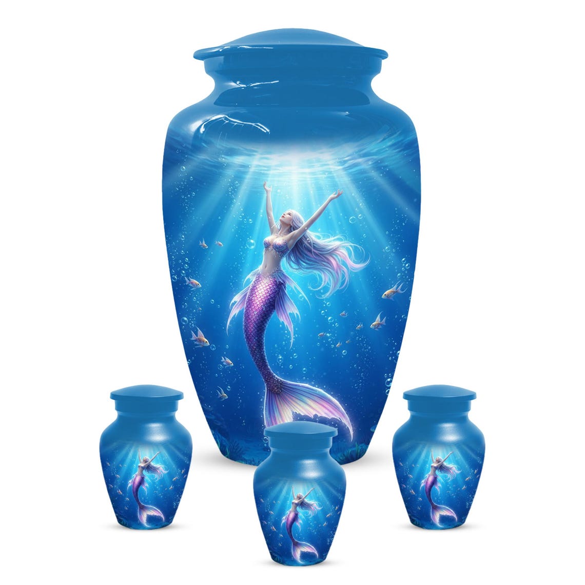Sea Mermaid Cremation Urn For Ashes Women
