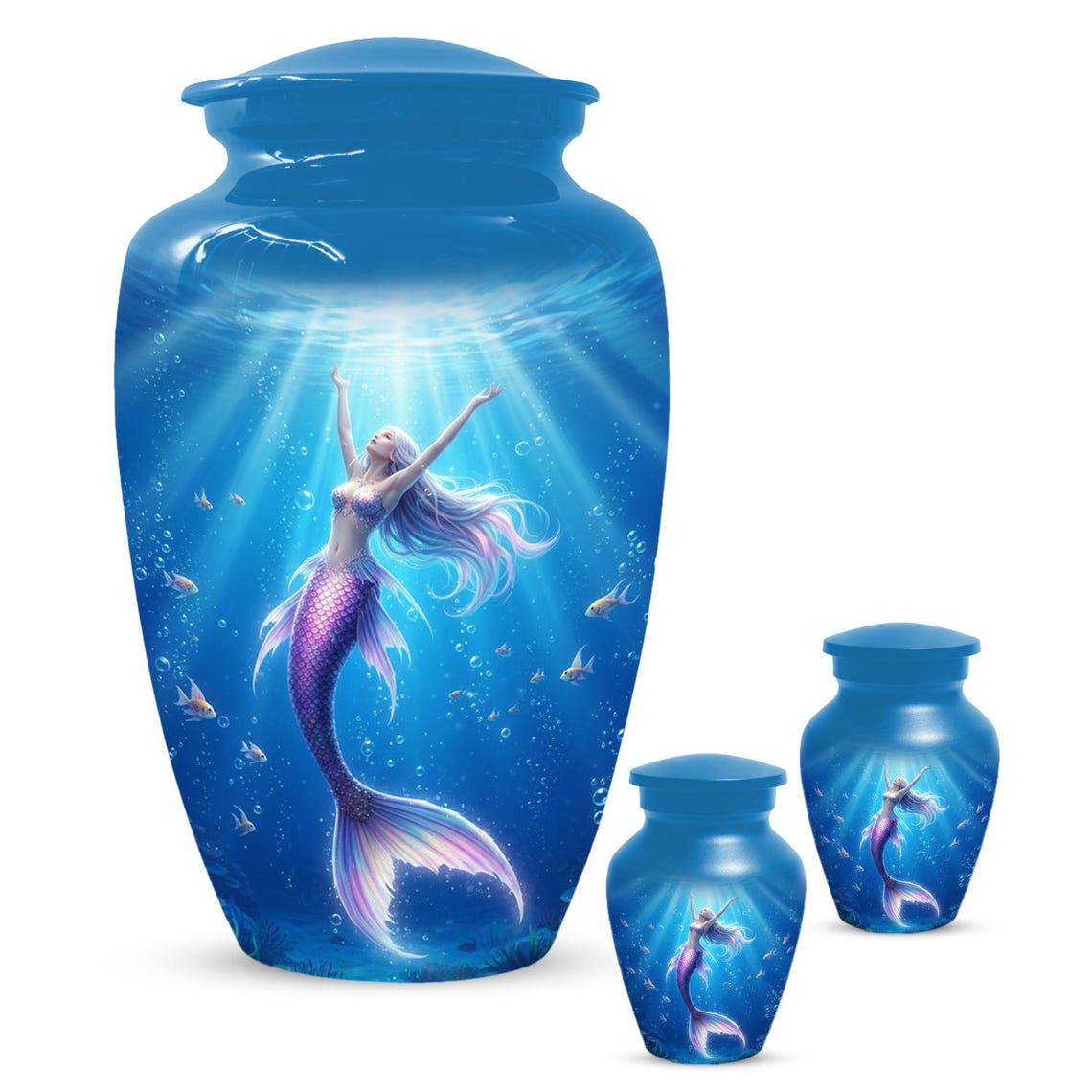 Sea Mermaid Cremation Urn For Ashes Women