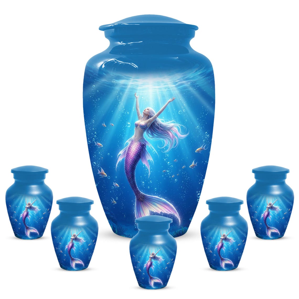 Sea Mermaid Cremation Urn For Ashes Women