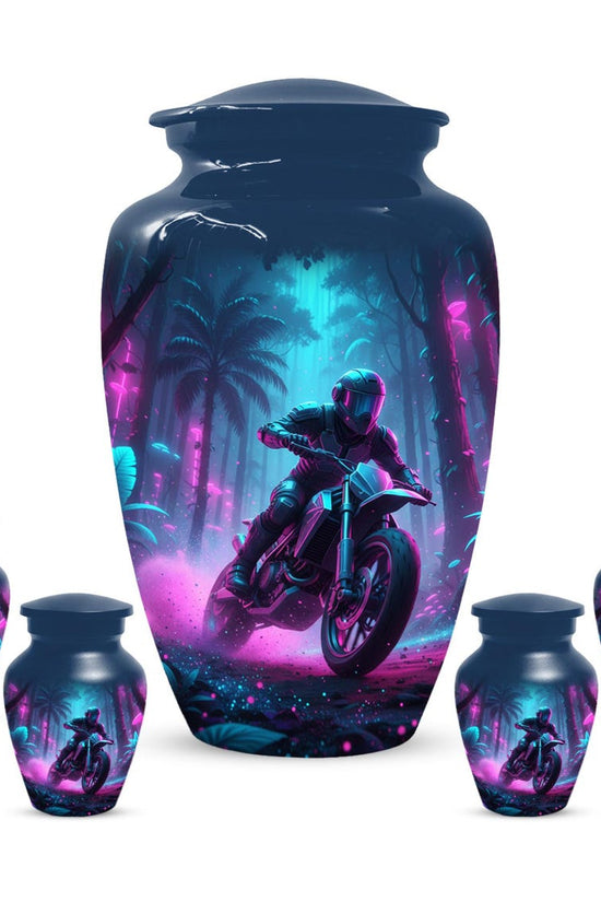 Motorbike Unique Keepsake Cremation Urns For Dad