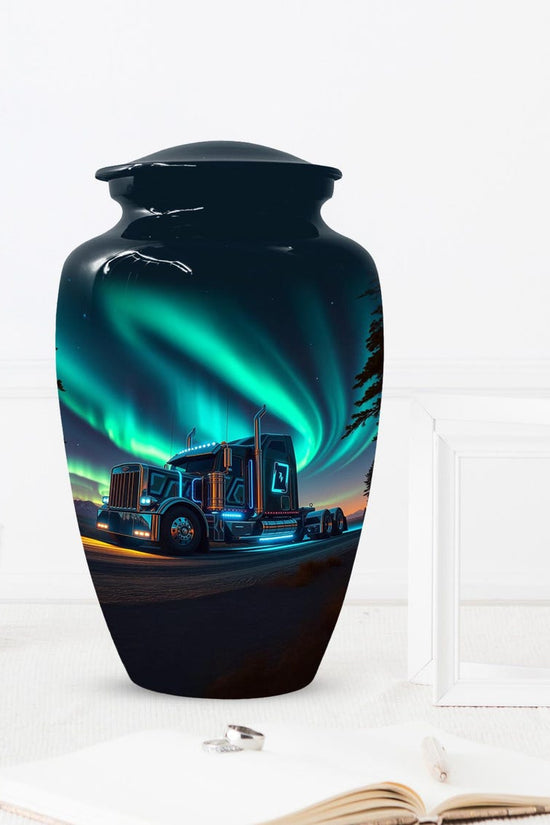 Aurora Borealis Small Keepsake Urn For Adult Male