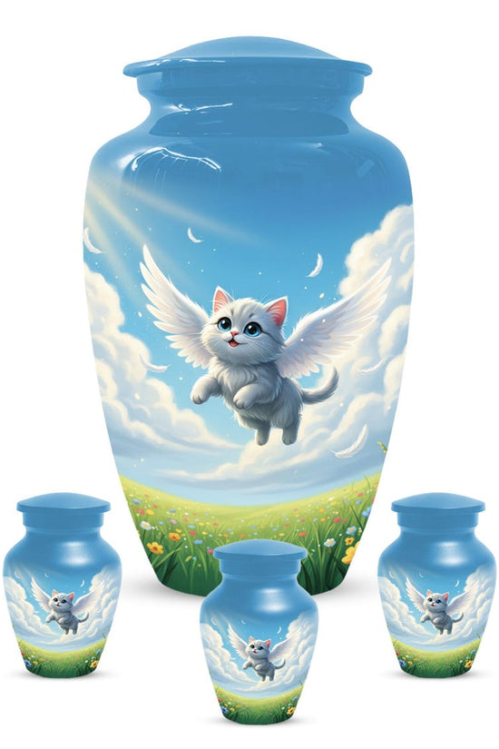 Angel Cat Cremation Urns