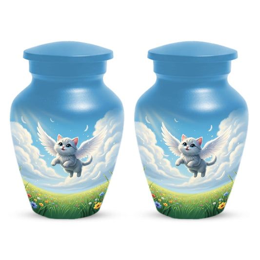 Angel Cat Cremation Urns