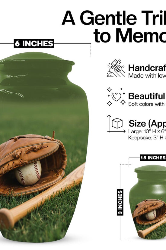 Baseball Urn for Dad | Sports Cremation Urns For Men Ashes