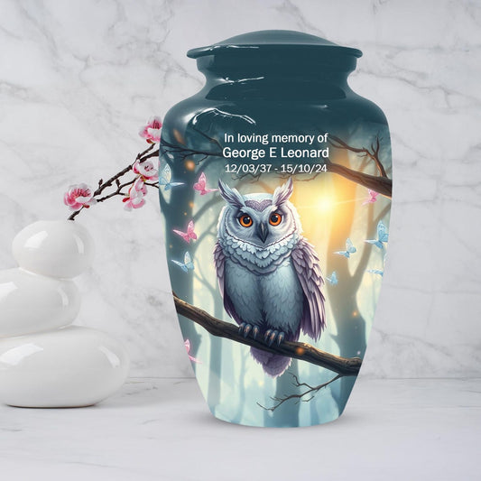 Owl Urn for Human Ashes