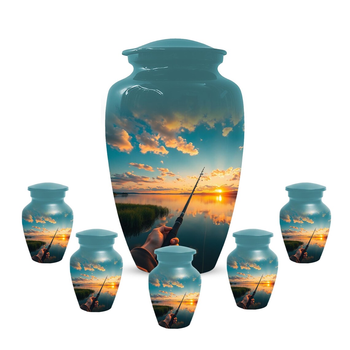 Fisherman Miniature Keepsake Urns