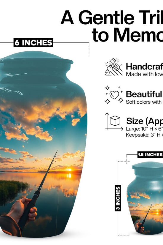 Fishing Hook Urn for Men