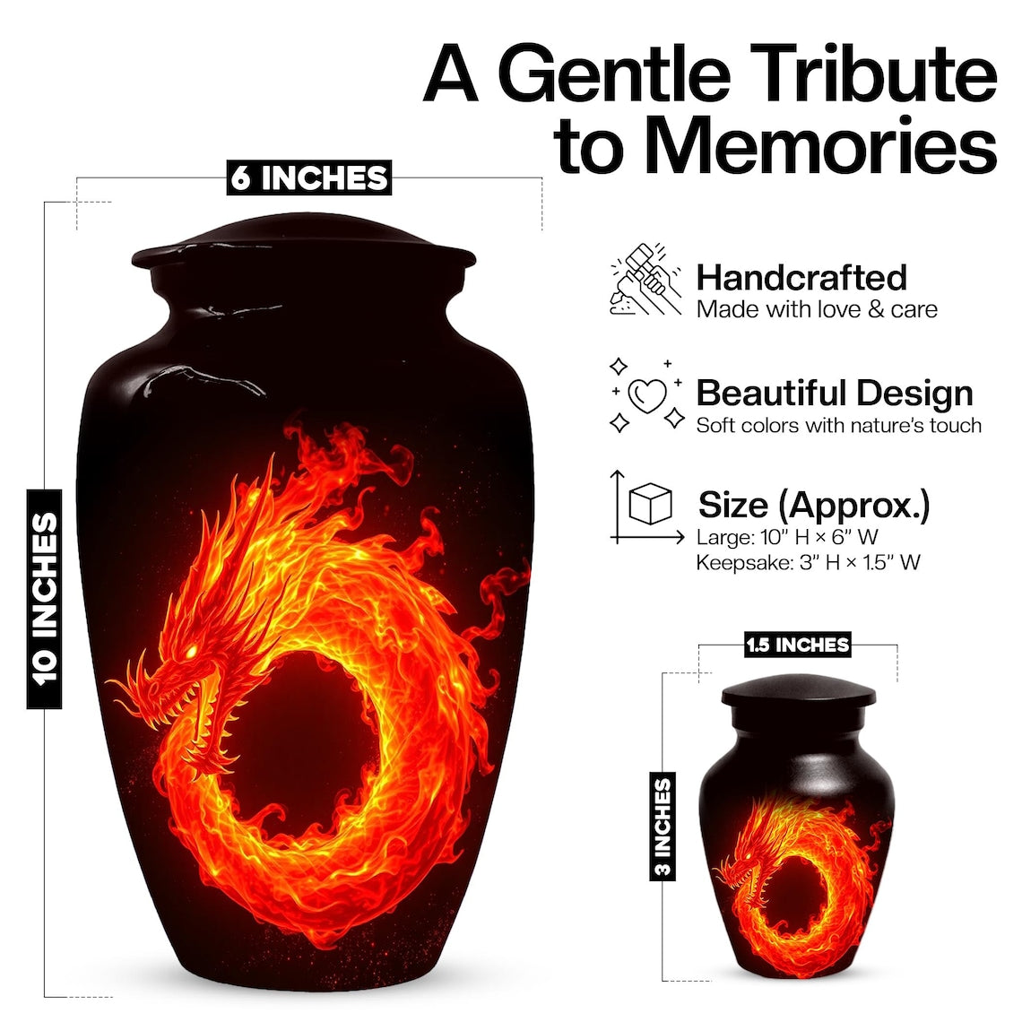 Dragon Urn For Human Ashes