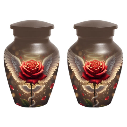 Red Rose Urn For Adult Female