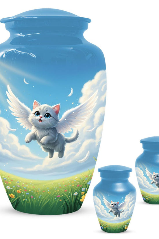 Angel Cat Cremation Urns