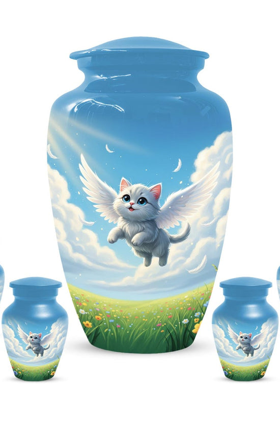Angel Cat Cremation Urns
