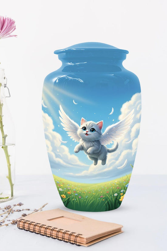 Angel Cat Cremation Urns