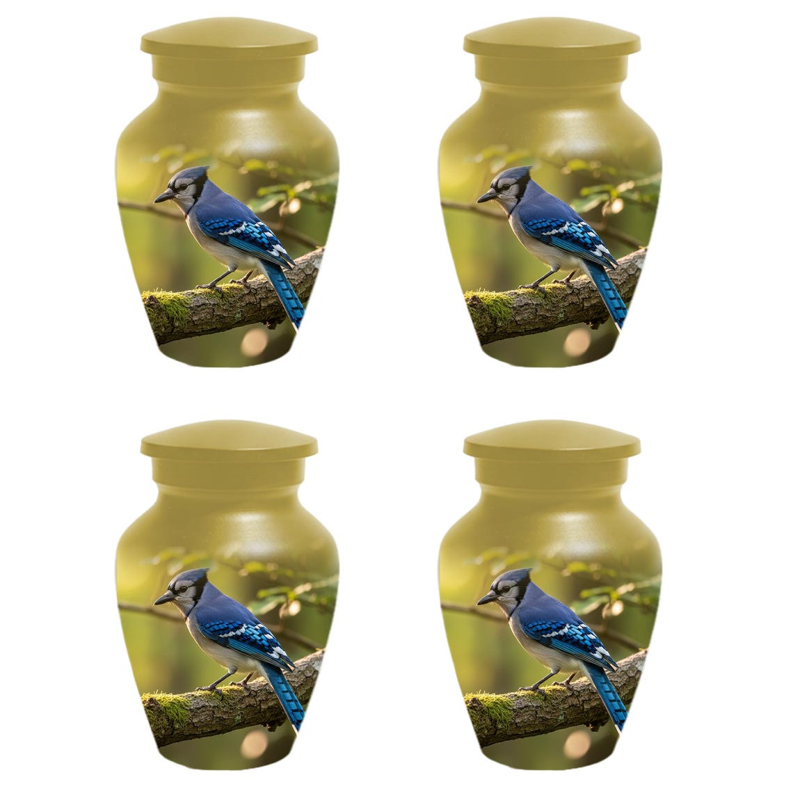 Blue Jay Urn For Ashe