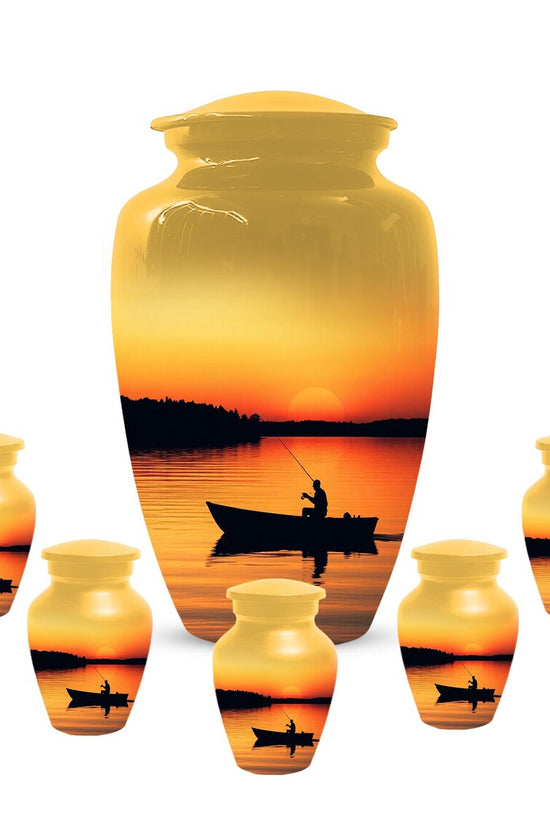 Fisherman Cremation Urns For Dad