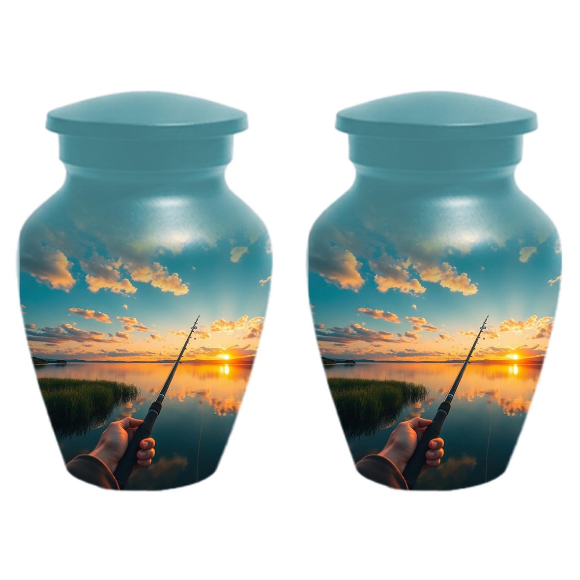 Fishing Hook Urn for Men