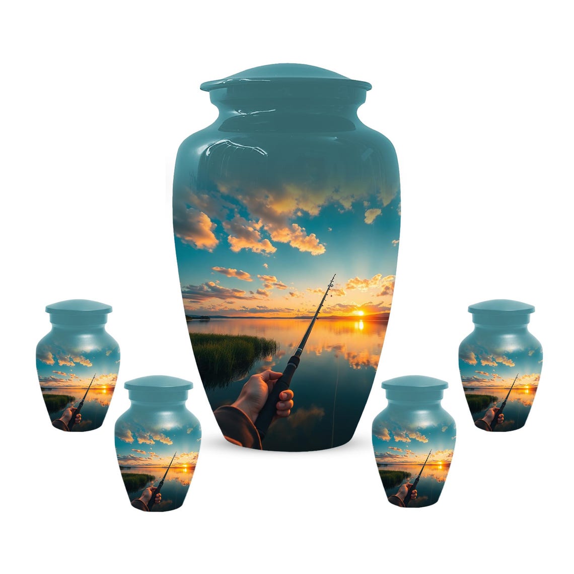 Fisherman Miniature Keepsake Urns