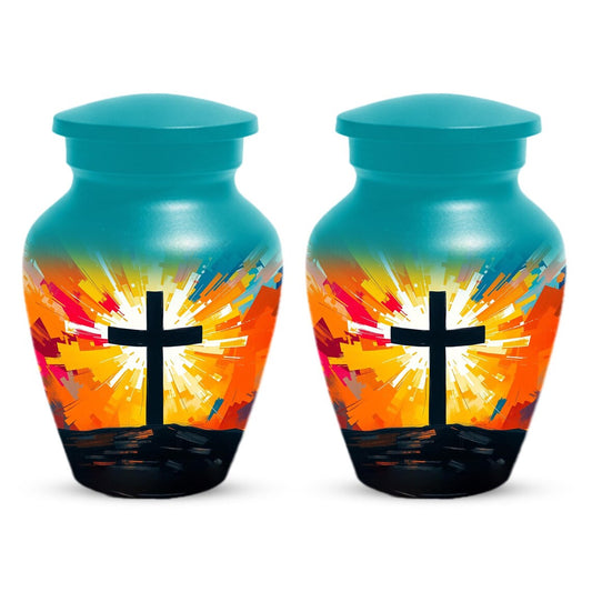 Celtic Cross Urn For Ashes | Religious Burial Cremation Urns For Adult Human Remains