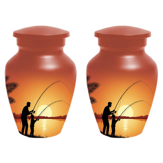 Father Son Fishing Memorial Urn