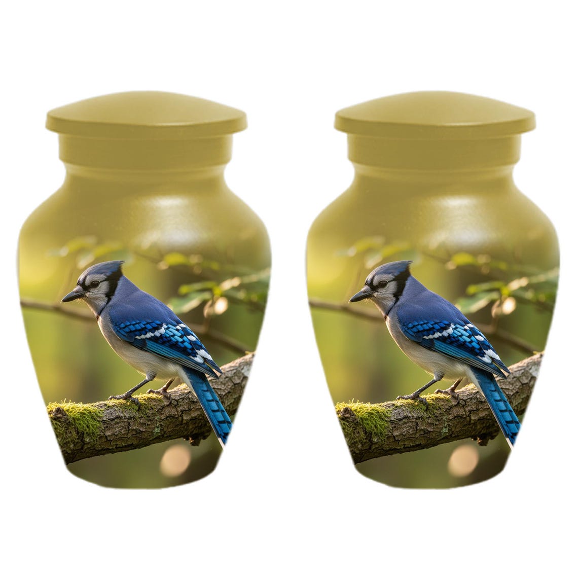 Blue Jay Urn For Ashe