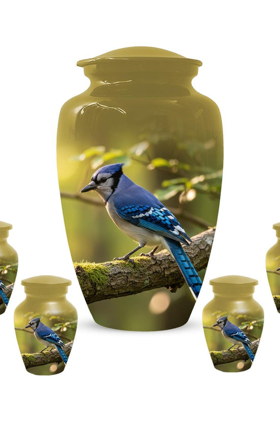 Blue Jay Urn For Ashe
