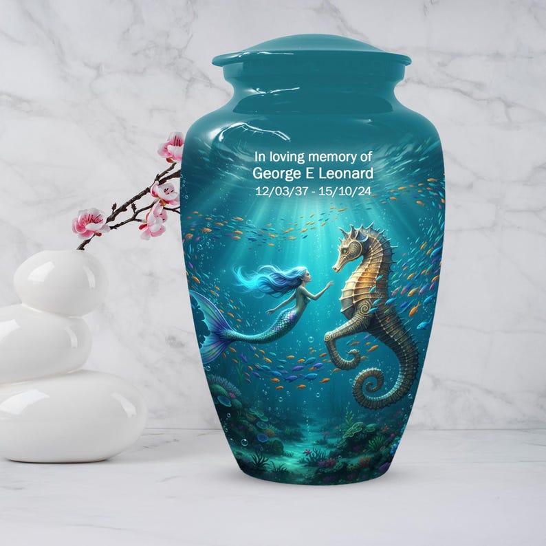 Mermaid Cremation Urn For Ashes Women