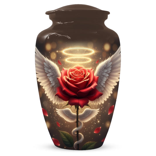 Red Rose Urn For Adult Female